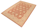 handmade Traditional Kafkaz Chobi Ziegler Brown Tan Hand Knotted RECTANGLE 100% WOOL area rug 10 x 14