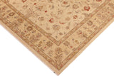 handmade Traditional Kafkaz Chobi Ziegler Beige Tan Hand Knotted RECTANGLE 100% WOOL area rug 10 x 14