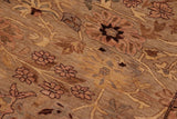handmade Traditional Kafkaz Chobi Ziegler Gray Tan Hand Knotted RECTANGLE 100% WOOL area rug 10 x 14