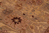 handmade Traditional Kafkaz Chobi Ziegler Gray Tan Hand Knotted RECTANGLE 100% WOOL area rug 10 x 14