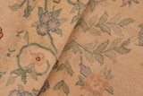 handmade Traditional Kafkaz Chobi Ziegler Tan Green Hand Knotted RECTANGLE 100% WOOL area rug 6 x 9