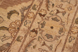 handmade Traditional Kafkaz Chobi Ziegler Brown Tan Hand Knotted RECTANGLE 100% WOOL area rug 10 x 14