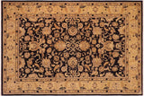 handmade Traditional Kafkaz Chobi Ziegler Blue Lt. Gold Hand Knotted RECTANGLE 100% WOOL area rug 10 x 14
