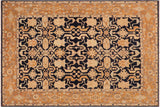 Boho Chic Ziegler Norah Blue Orange Hand-Knotted Wool Rug - 8'1'' x 9'7''
