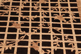 handmade Transitional Kafkaz Chobi Ziegler Black Tan Hand Knotted RECTANGLE 100% WOOL area rug 8 x 10