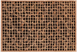 Shabby Chic Ziegler Sharri Black Tan Hand-Knotted Wool Rug - 7'10'' x 9'6''