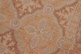 handmade Transitional Kafkaz Chobi Ziegler Tan Brown Hand Knotted RECTANGLE 100% WOOL area rug 6 x 9