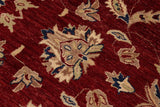 handmade Traditional Kafkaz Chobi Ziegler Red Blue Hand Knotted RECTANGLE 100% WOOL area rug 9 x 12