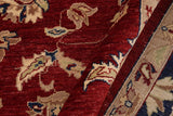 handmade Traditional Kafkaz Chobi Ziegler Red Blue Hand Knotted RECTANGLE 100% WOOL area rug 9 x 12