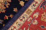 handmade Traditional Kafkaz Chobi Ziegler Blue Red Hand Knotted RECTANGLE 100% WOOL area rug 9 x 12