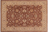 Boho Chic Ziegler Julia Brown Beige Hand-Knotted Wool Rug - 8'11'' x 11'5''