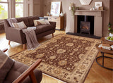 handmade Traditional Kafkaz Chobi Ziegler Brown Beige Hand Knotted RECTANGLE 100% WOOL area rug 9 x 12