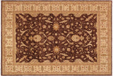handmade Traditional Kafkaz Chobi Ziegler Brown Beige Hand Knotted RECTANGLE 100% WOOL area rug 9 x 11